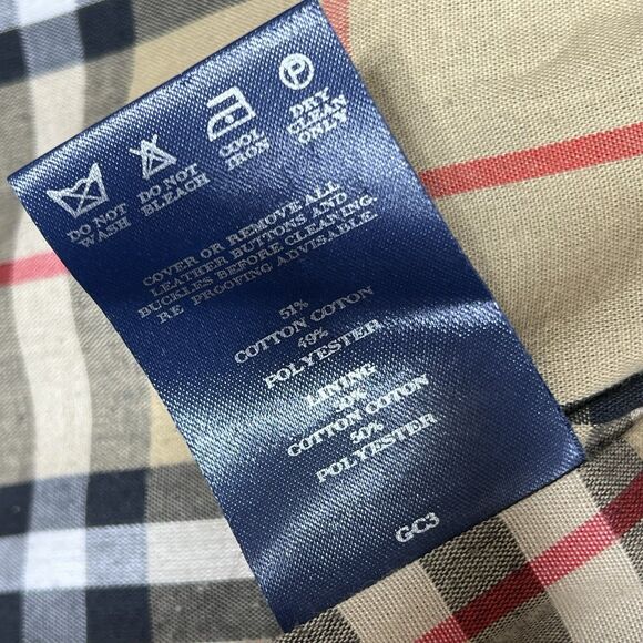 Burberry Trench Coat Womens 8 Black Full Length Nova Check Removable Lining - Picture 16 of 16